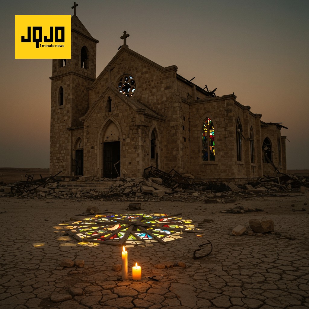 Iglesia de Gaza atacada por tanque; varios heridos graves