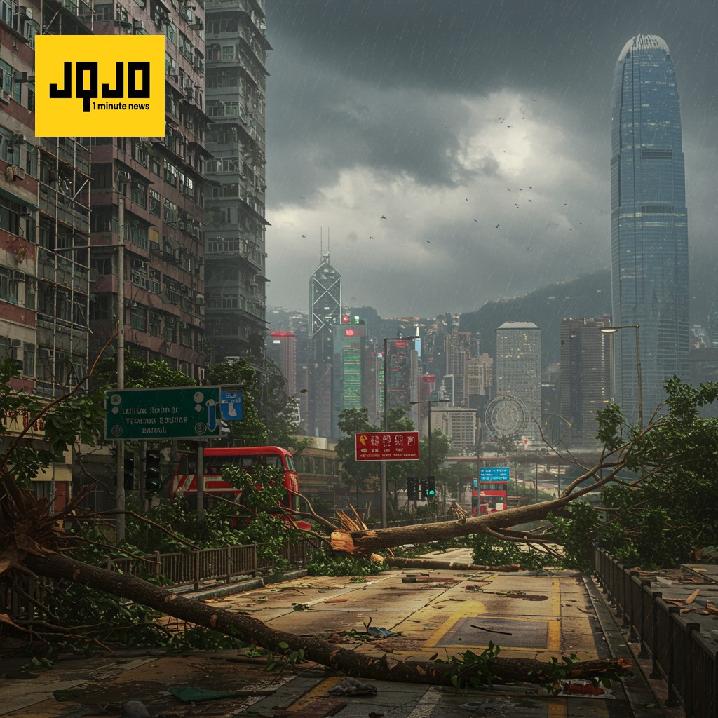 Typhoon Wipha: Hong Kong emerges with dozens hurt, travellers frustrated