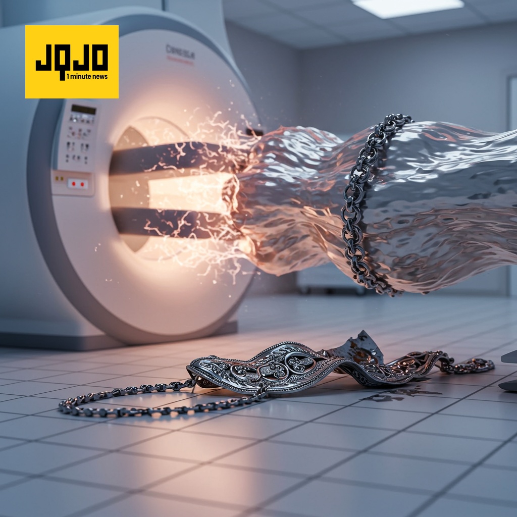 ایم آر آئی مشین میں دھاتی ہار کی وجہ سے موت