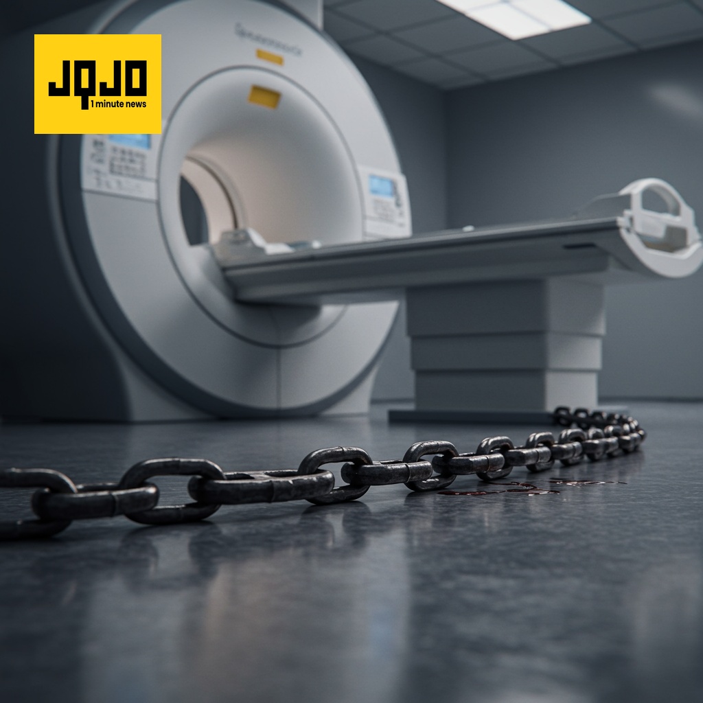 ایم آر آئی مشین میں دھاتی زنجیر کی وجہ سے موت