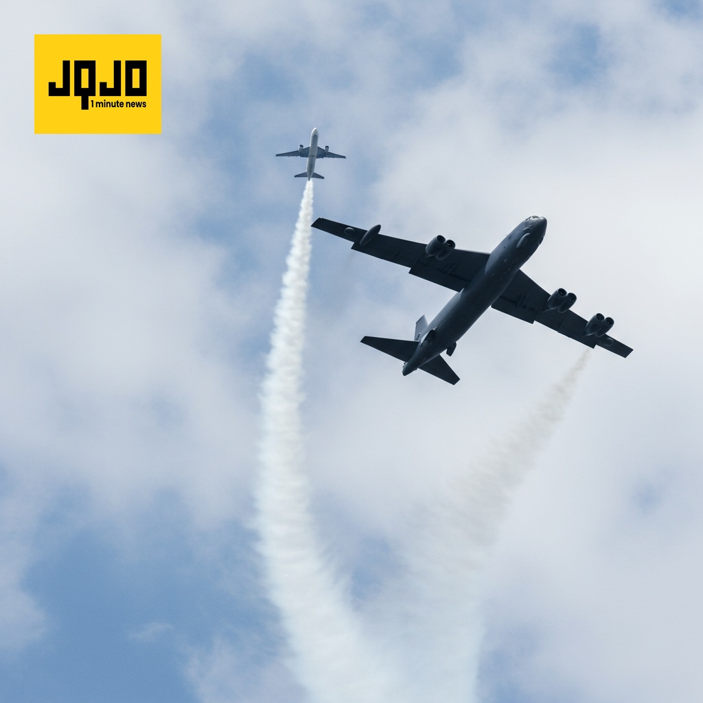 Incidente cercano a colisión entre avión comercial y bombardero B-52