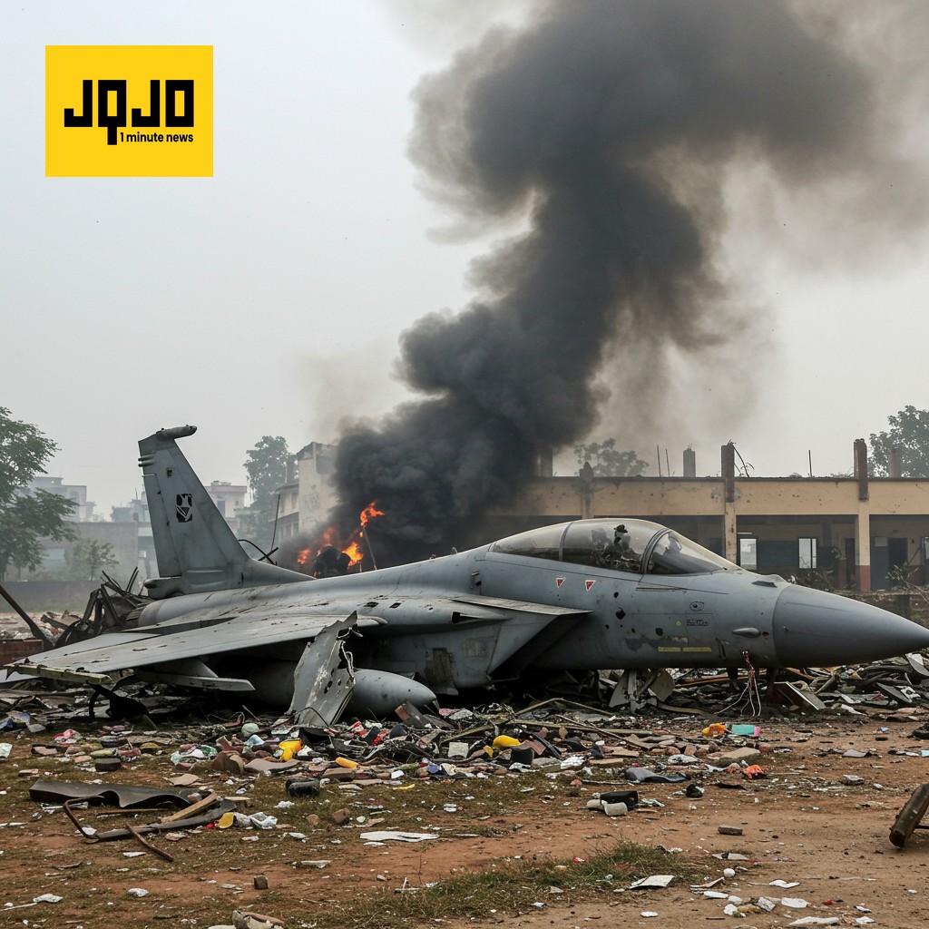 Avión militar se estrella cerca de escuela en Daca, dejando al menos 20 muertos