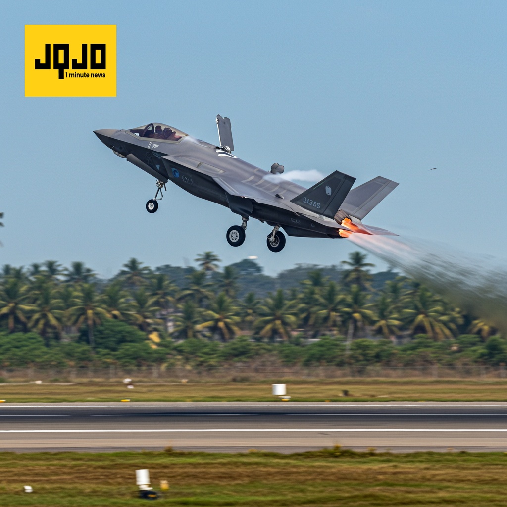 Caza F-35B británico abandona India tras reparaciones