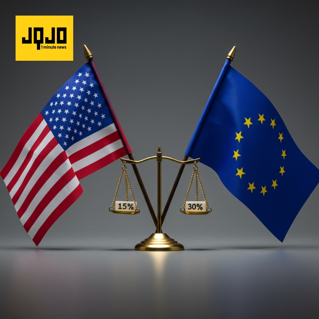 امریکہ اور یورپی یونین کے درمیان 15 فیصد ٹیرف پر تجارتی معاہدہ