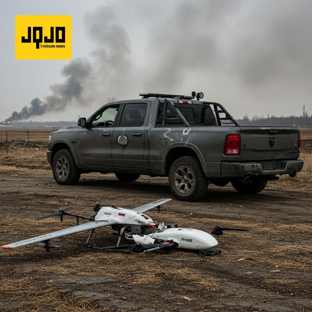 Camionetas Ram 1500 estadounidenses usadas para drones kamikaze en Rusia, a pesar de sanciones