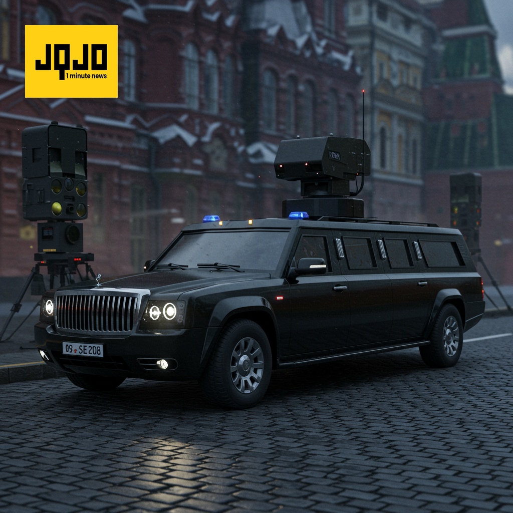 Putin's Security Detail Spotted with Interceptor Drone