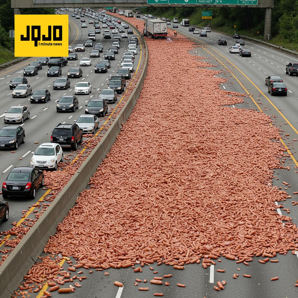Hot Dog Truck Crash Causes Interstate Chaos