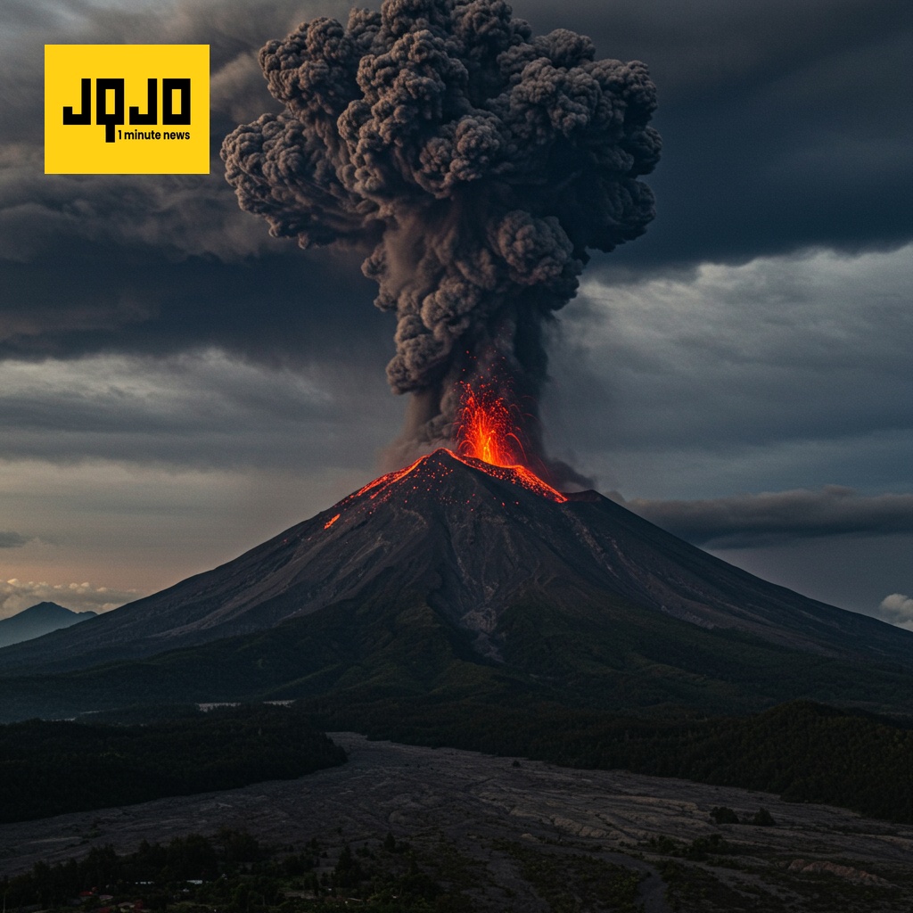 Indonesia Volcano Erupts Again, Sending Ash 18km High