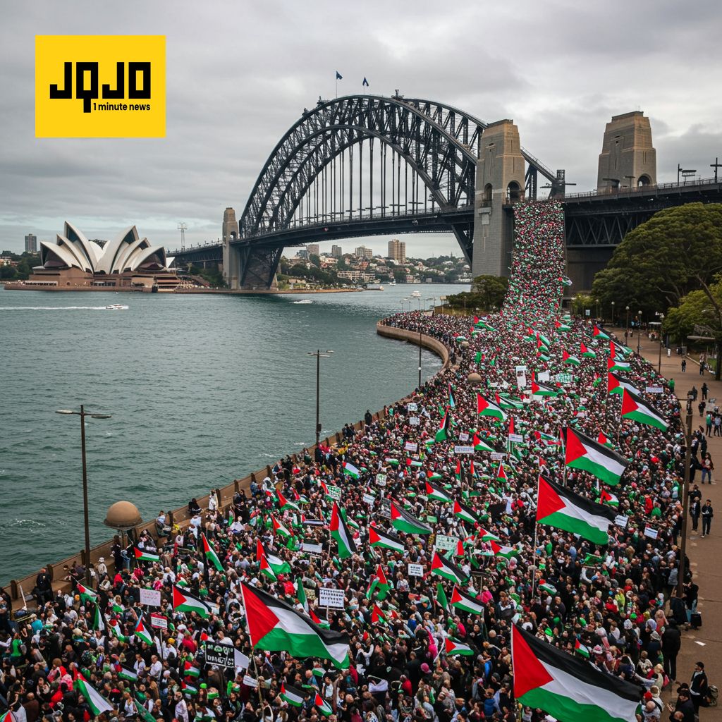 Sydney Bridge March Demands Gaza Peace, Aid