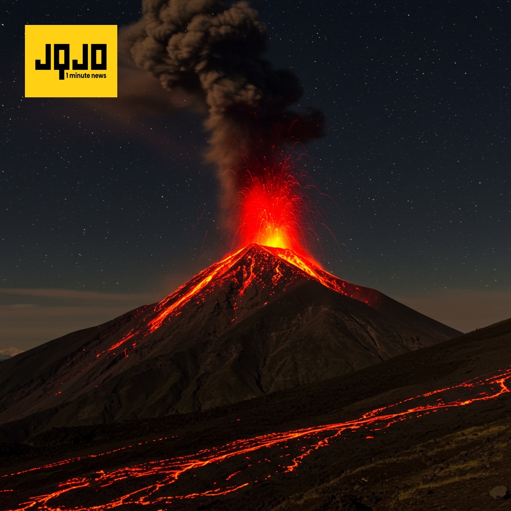 600-Year-Old Volcano Erupts After Massive Earthquake