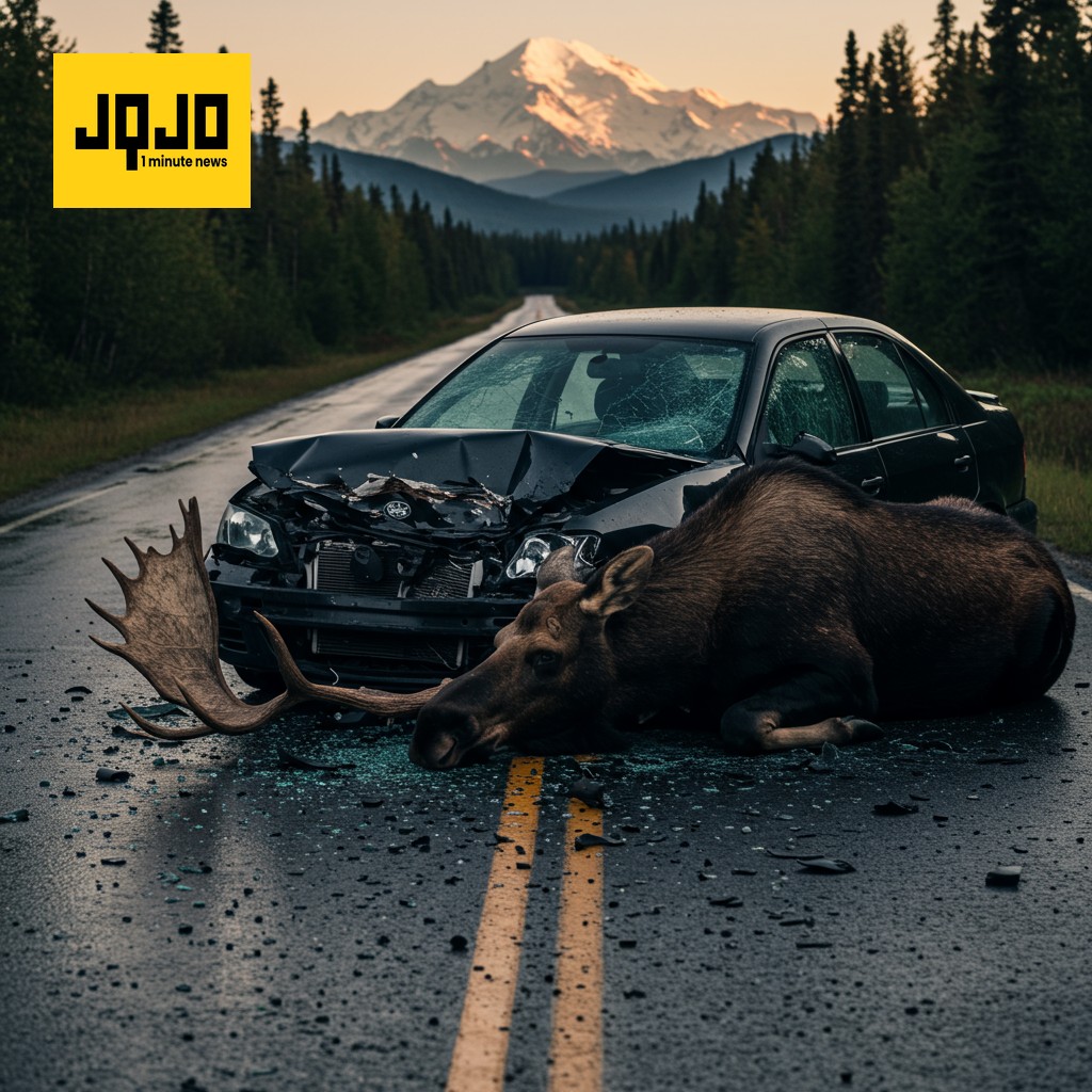 Fatal Moose Collision Kills Driver Near Denali Park