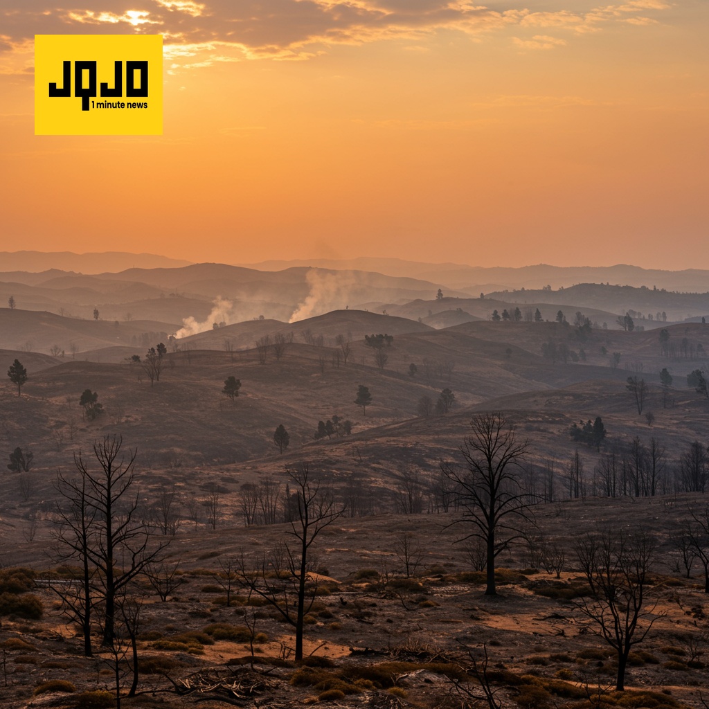 گفورڈ آگ: 65،000 ایکڑ سے زائد رقبہ جل گیا