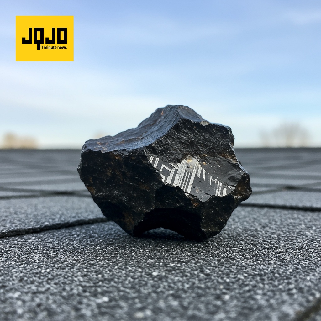 زمین سے پرانی شہابیہ جارجیا کے گھر میں گری