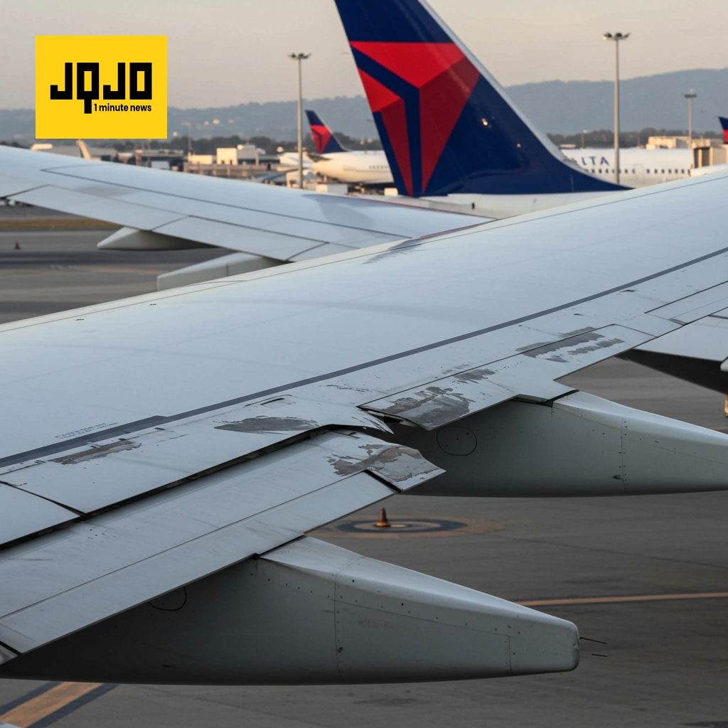 Avión de Delta choca con otro en tierra; sin heridos