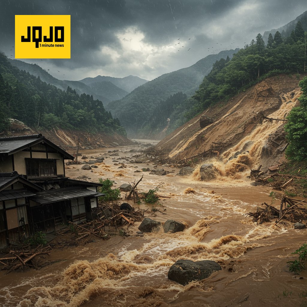 Kyushu Rains Cause Flooding, Multiple Missing