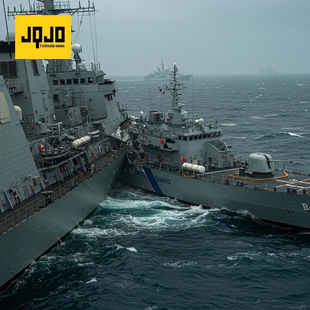 Colisión entre barco chino y destructor naval durante persecución a buque filipino