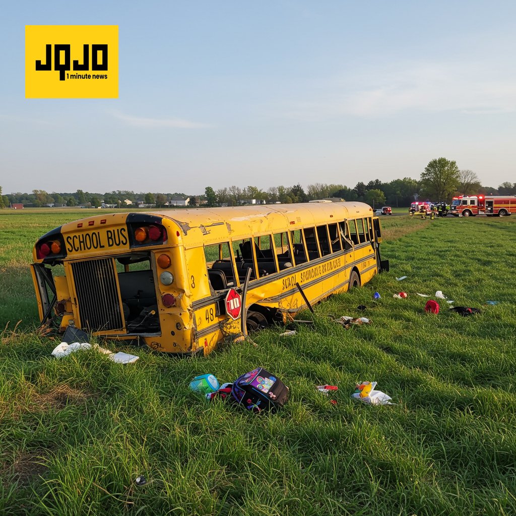 School Bus Crash Injures 12 on First Day