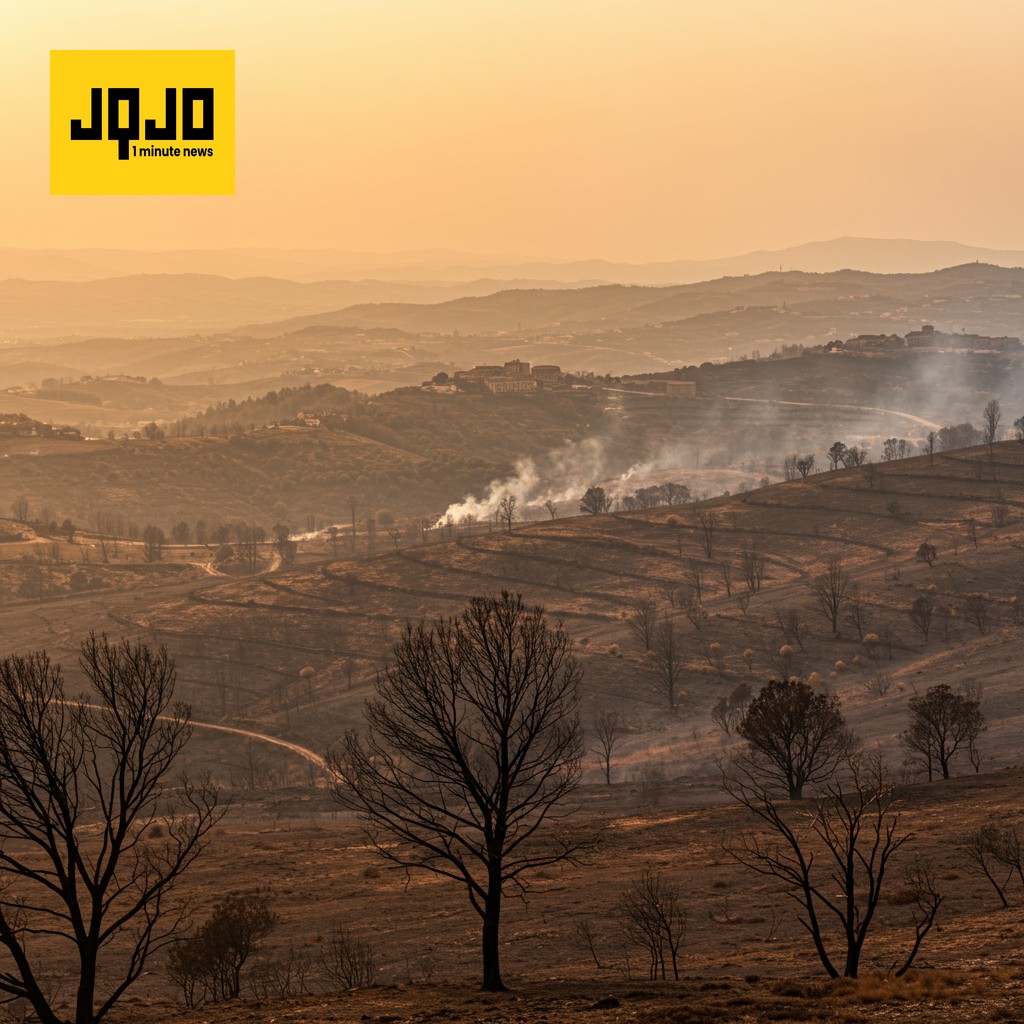 Spain wildfires hit record even as heat wave ends : NPR