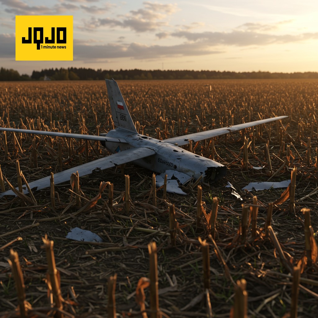 Dron ruso cae en Polonia durante conversaciones de paz