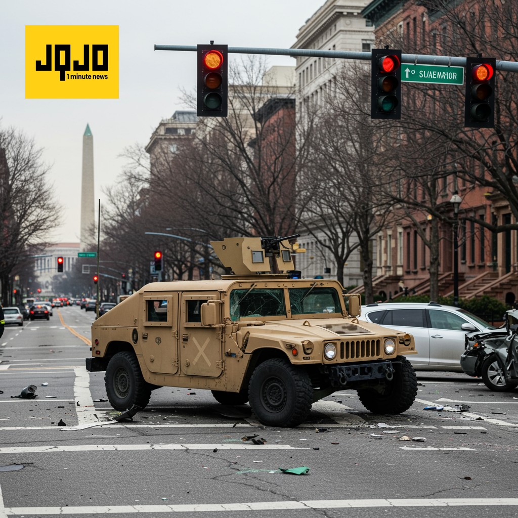 OMG! Guard Runs Red Light, Crashes—$150 Ticket Amid 2000-Troop Deployment?