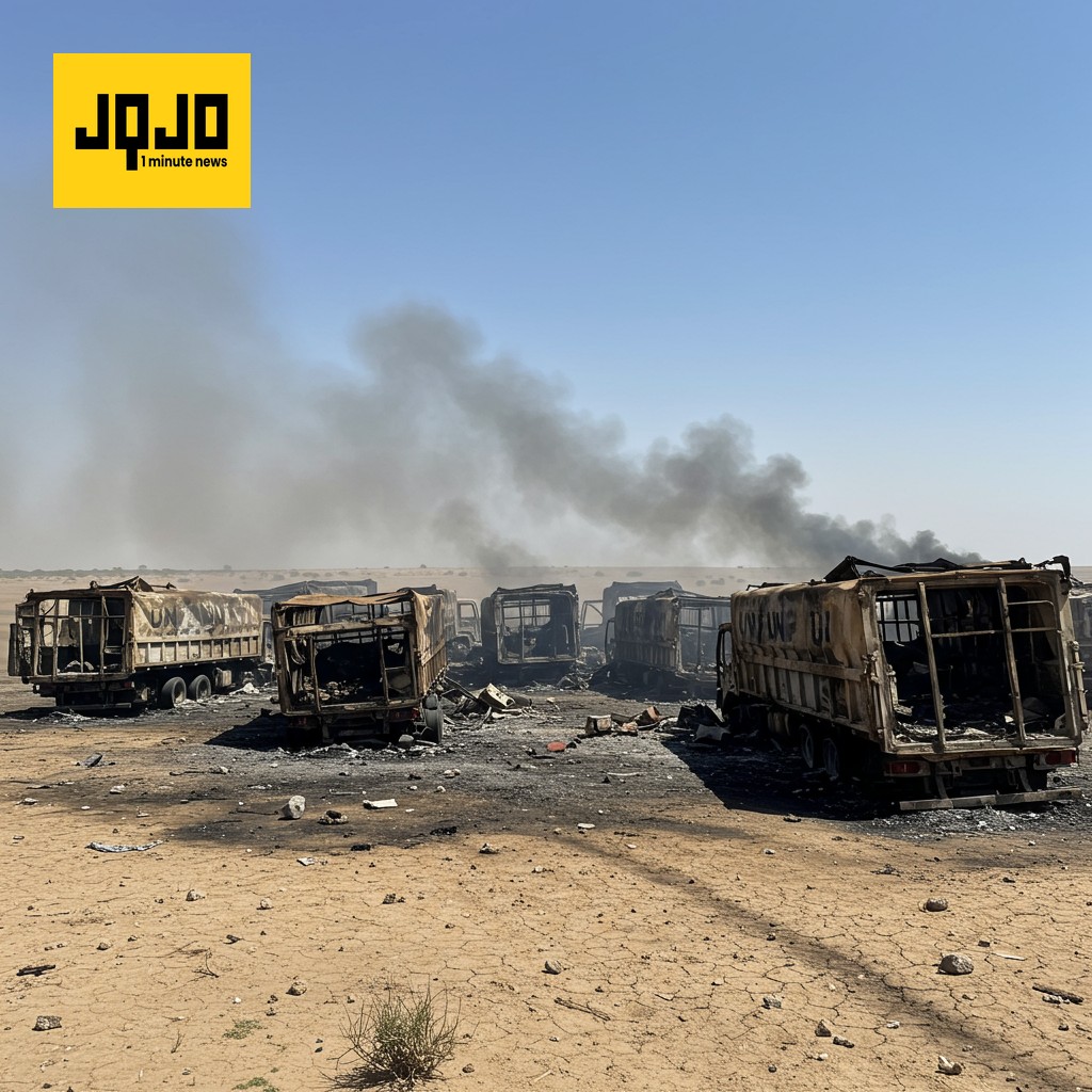 Ataque con drones destruye convoy de ayuda de la ONU en Sudán