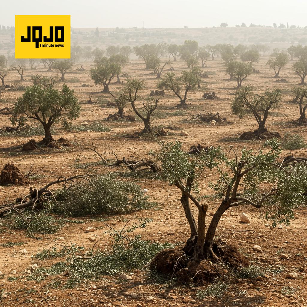 Israel destruye 3.000 olivos palestinos en al-Mughayyir, alegando amenaza a la seguridad