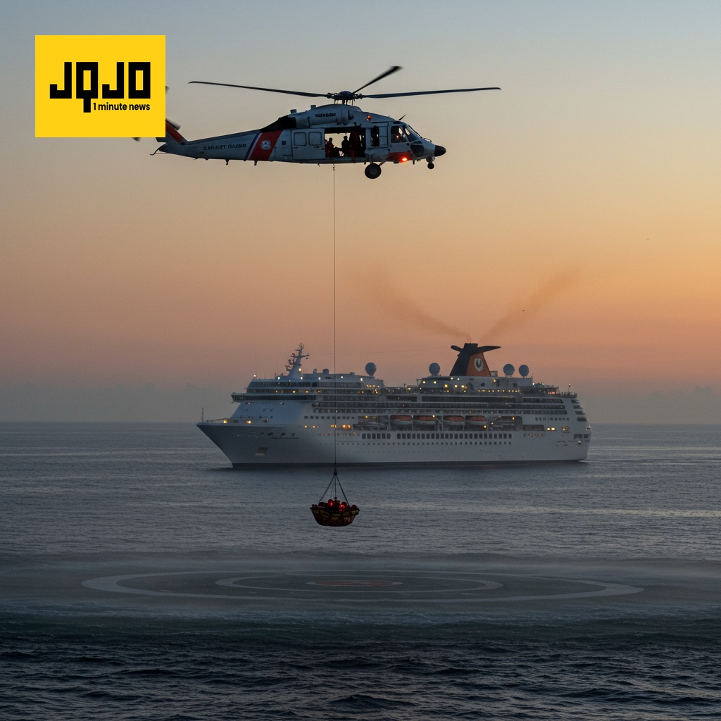 Guardia Costera realiza rescate conjunto de pasajeros de crucero en emergencia médica