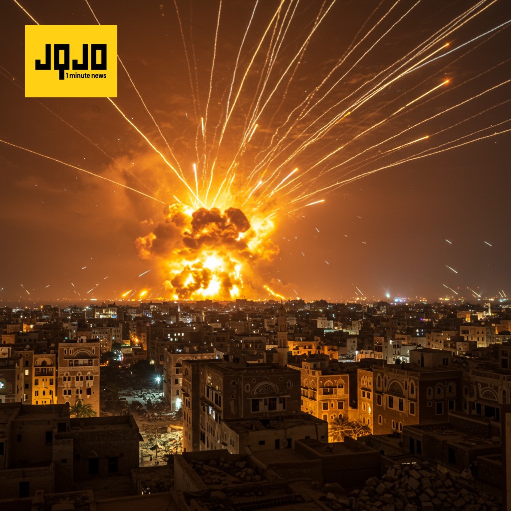 Ataque aéreo israelí en Saná en represalia por ataque hutí con municiones de racimo