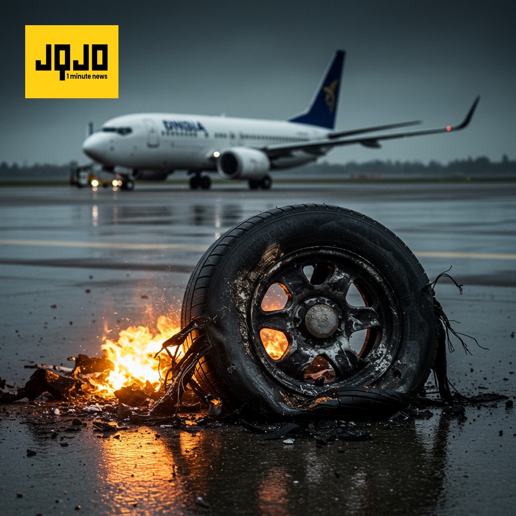 Plane Tire Exploded! 181 Passengers' Scary Flight?