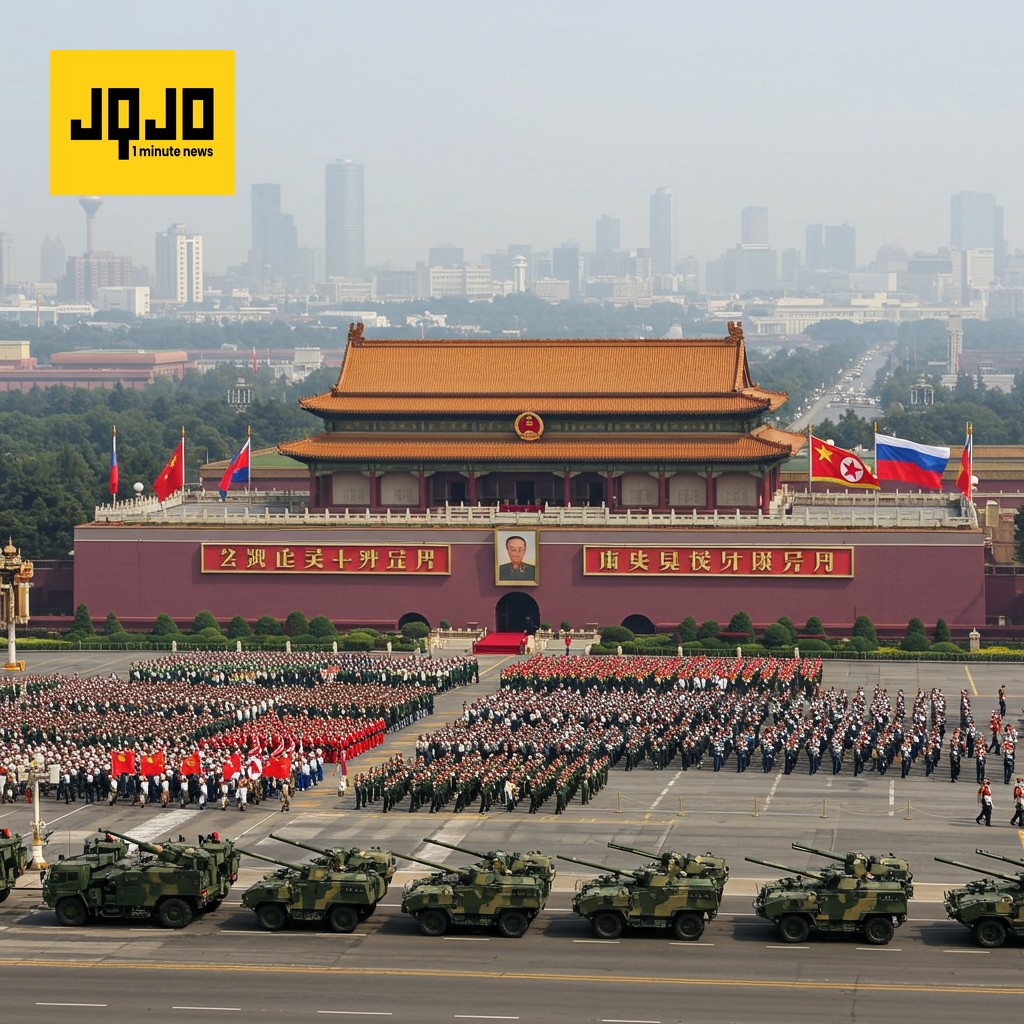 Desfile militar chino reúne a líderes de China, Rusia y Corea del Norte