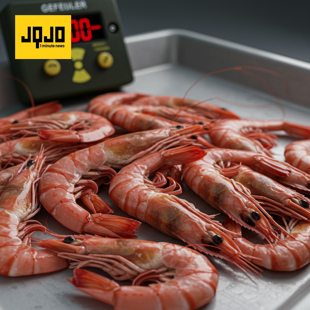 Rappel élargi de crevettes potentiellement radioactives par la FDA