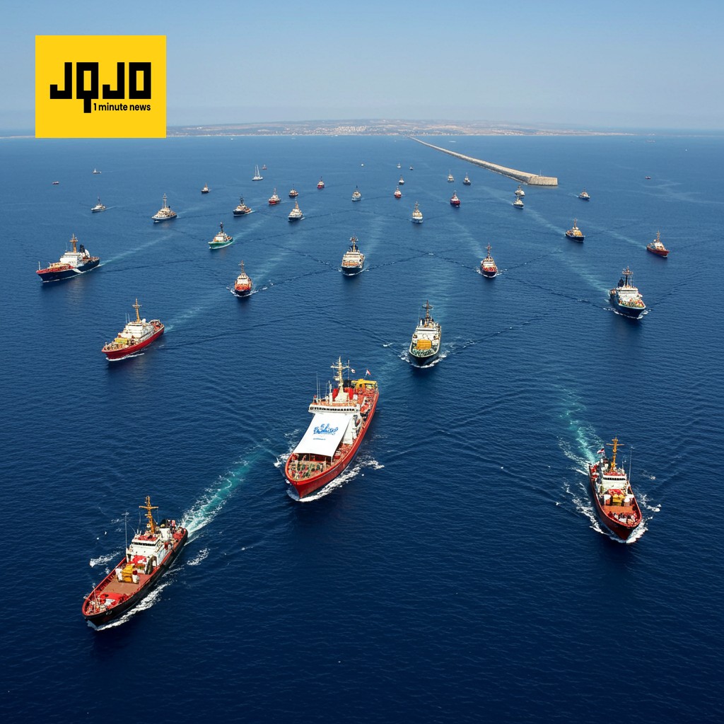 Flotilla humanitaria desafía el bloqueo de Israel a Gaza