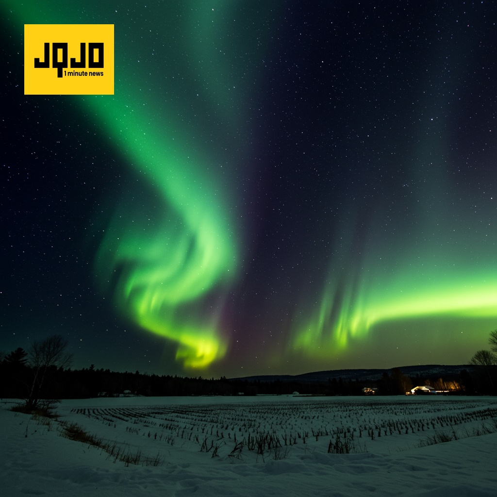 Northern lights might be visible tonight over New York. Map shows which counties have the best chance.