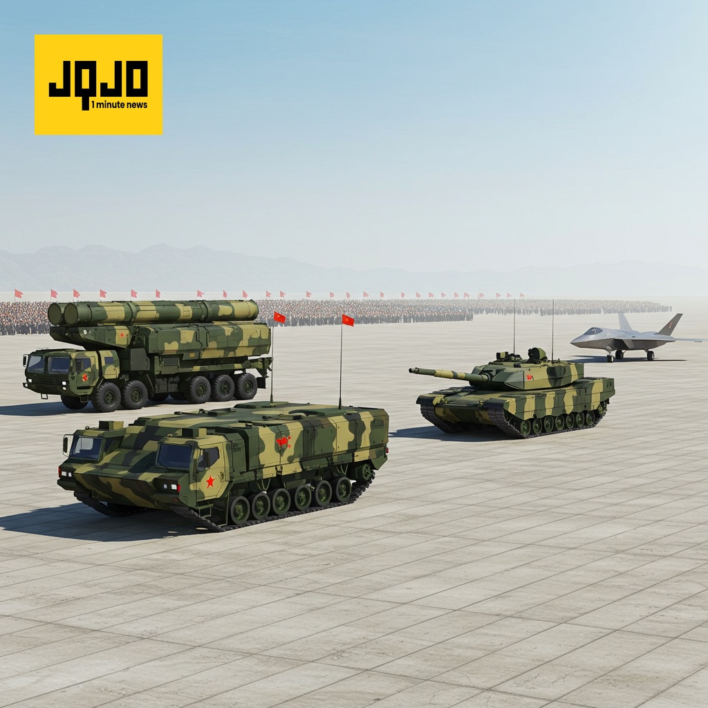 China muestra su poderío militar con un desfile de tecnología avanzada