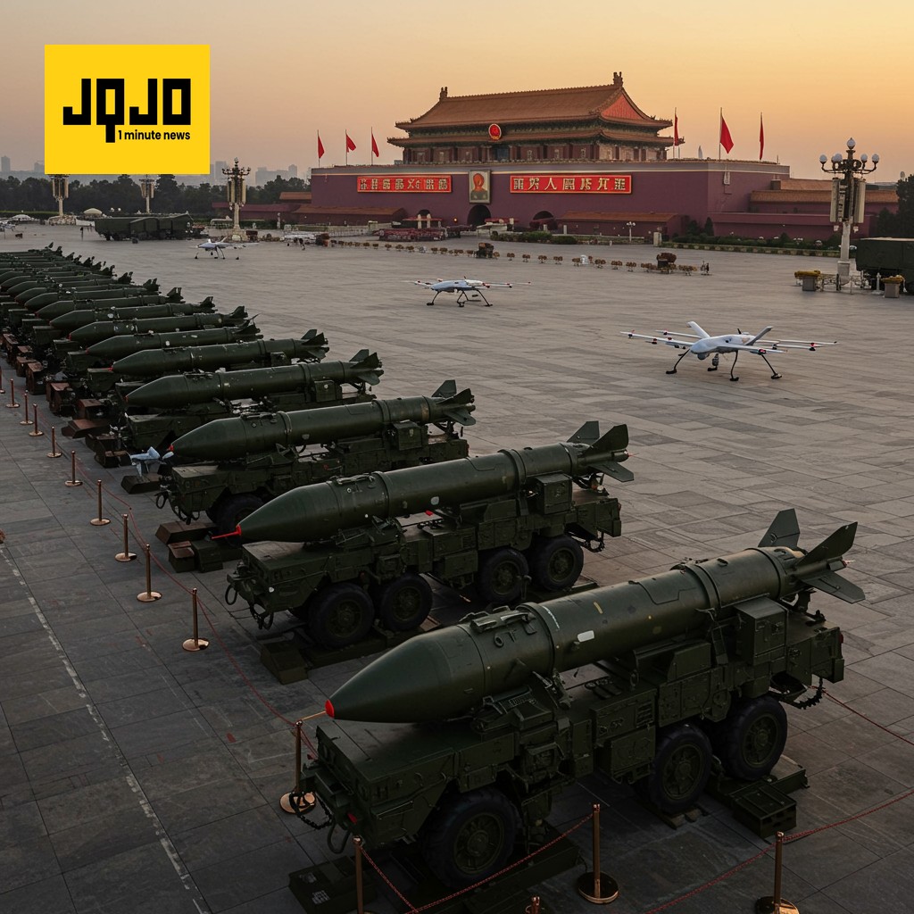 China exhibe su poderío militar en desfile por el aniversario de la Segunda Guerra Mundial