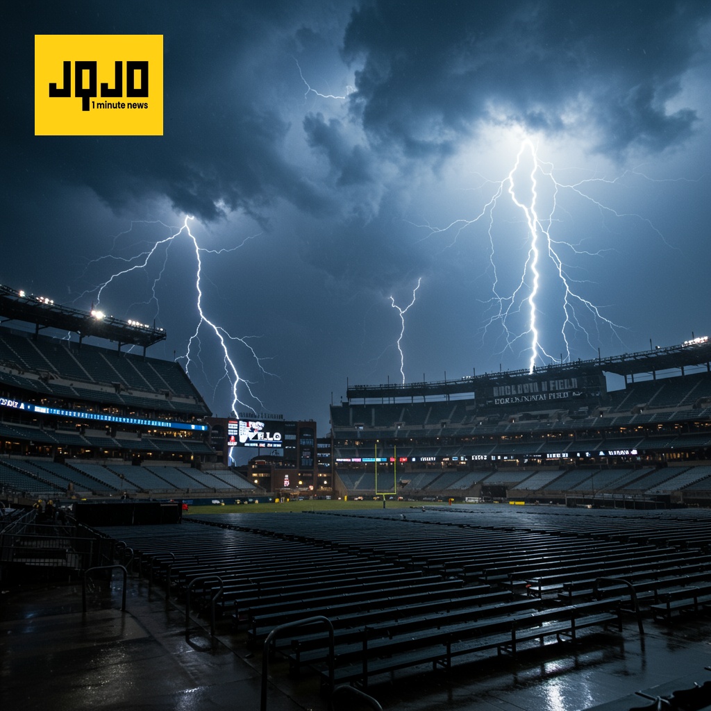 Match NFL retardé par un orage violent