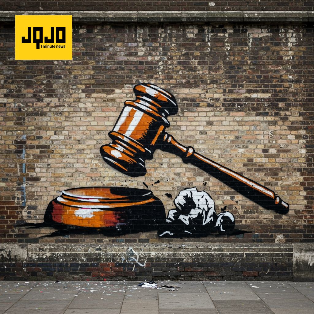 Banksy Mural Protests Court Brutality
