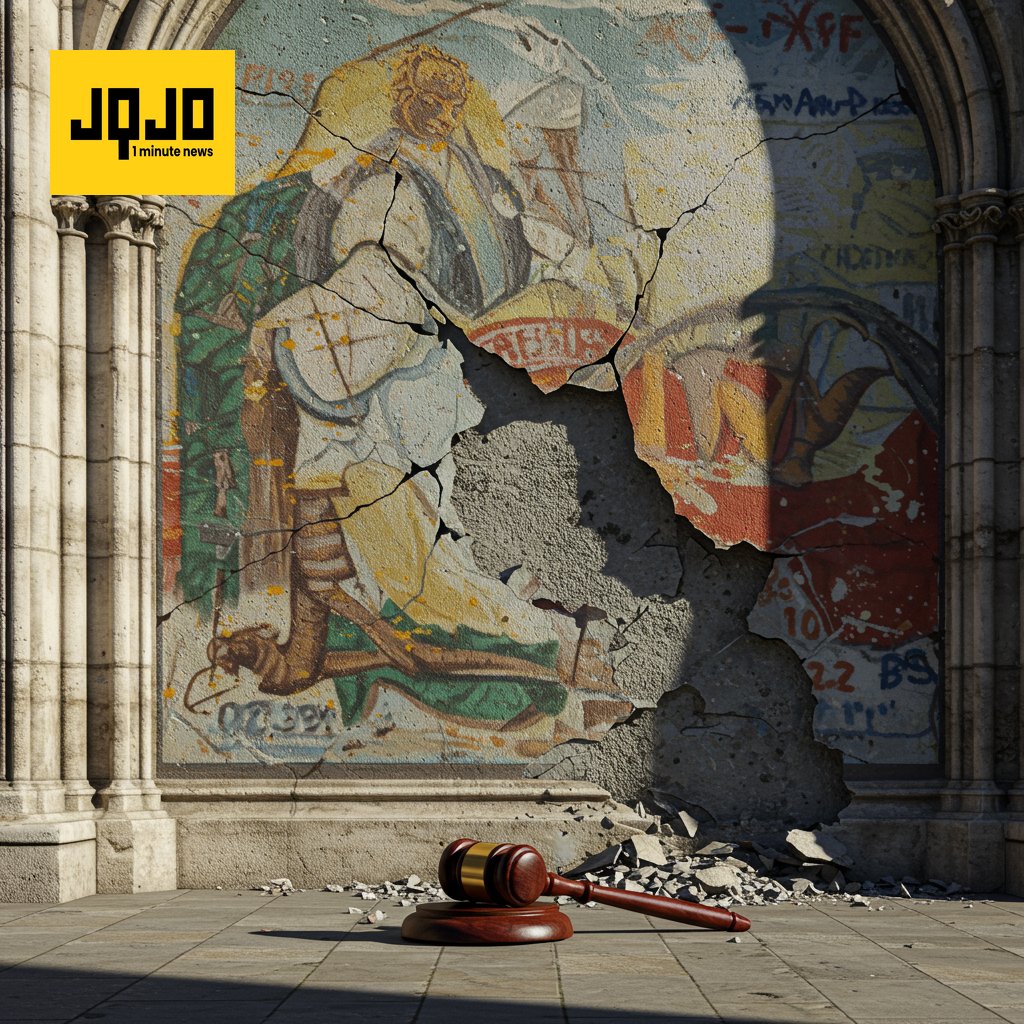 Banksy mural of judge beating protester at Royal Courts of Justice in London to be removed