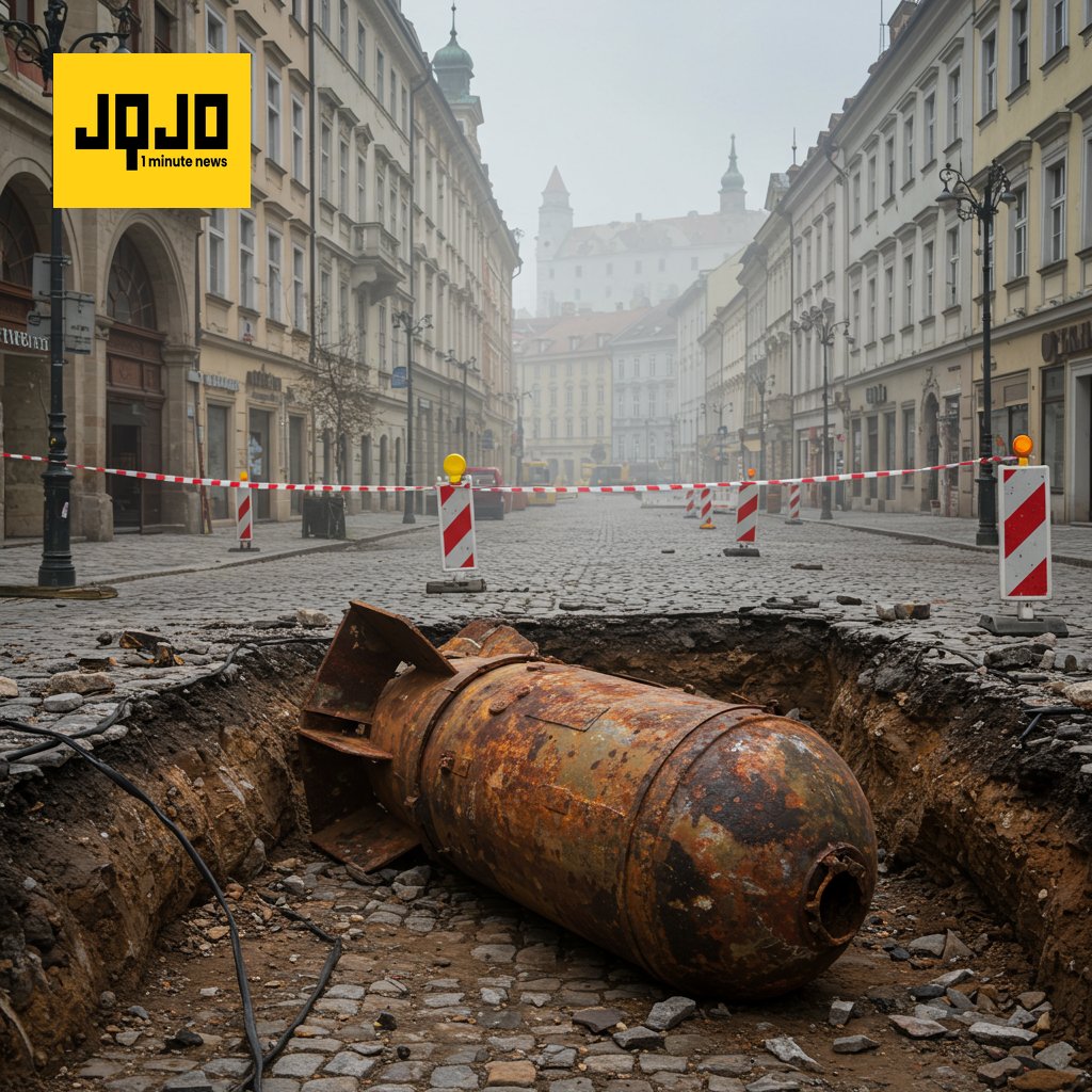 Descubren bomba de la Segunda Guerra Mundial en Bratislava