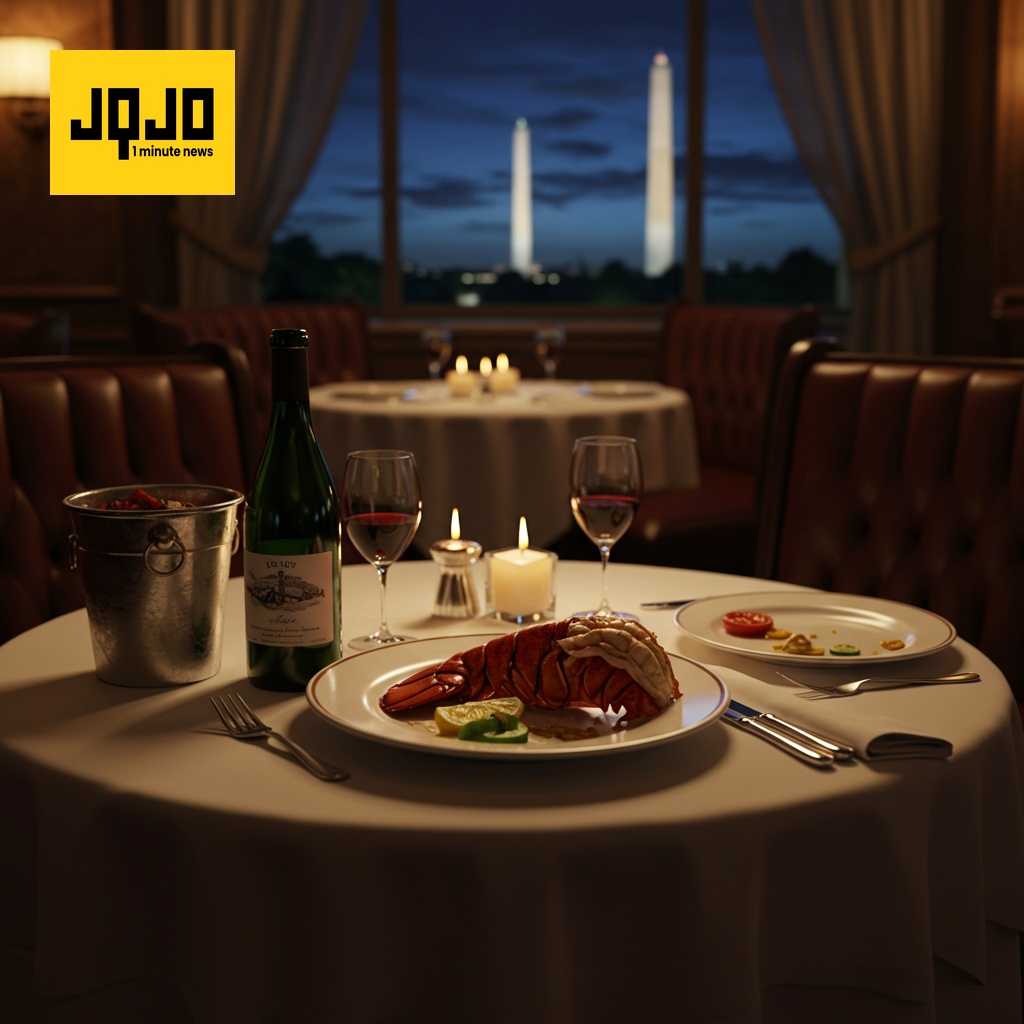 Trump Celebrates Crime Crackdown Over Dinner