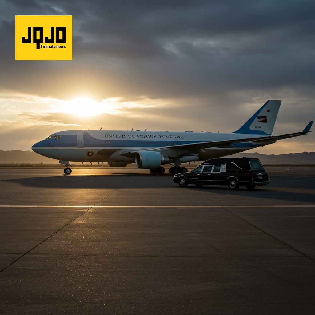 Air Force Two Carries Kirk's Remains