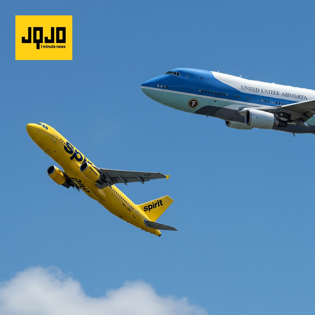 Vuelo de Spirit casi choca con el Air Force One de Trump sobre Nueva York