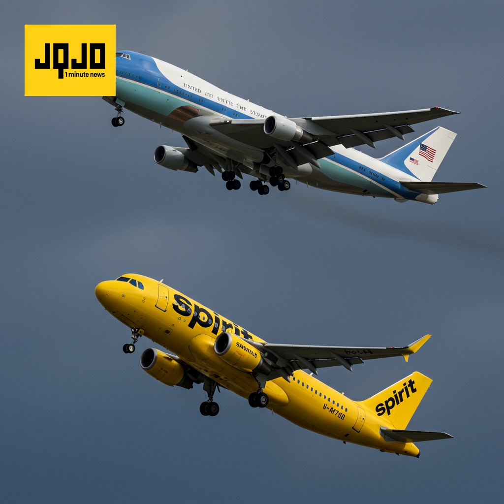Vuelo de Spirit casi colisiona con el Air Force One