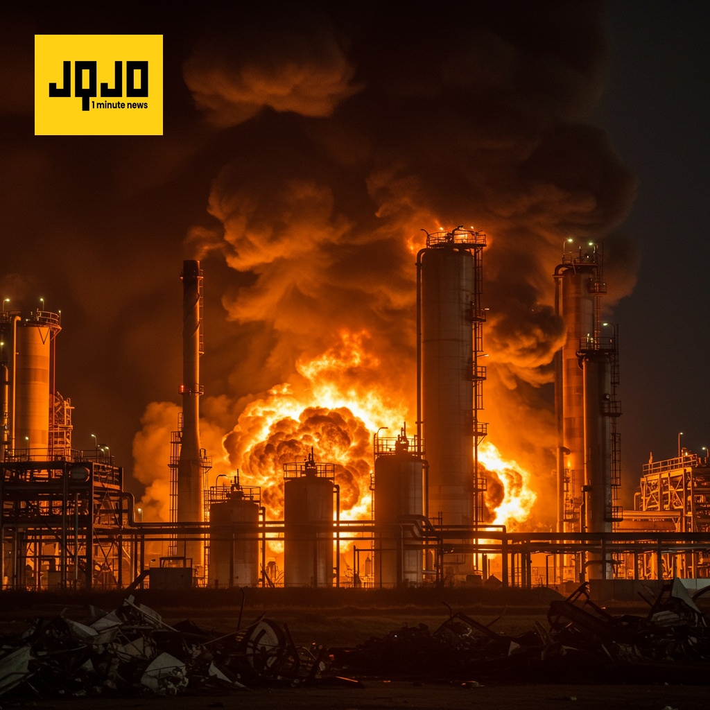 یوکرائنی ڈرون حملے نے روسی تیل کی ریفائنریوں کو نقصان پہنچایا