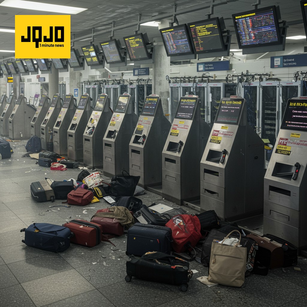 European airports race to fix check-in glitch after hacking disruption
