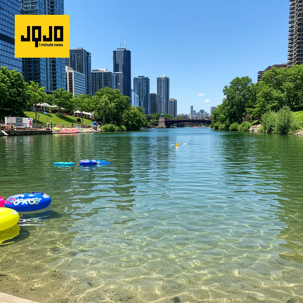 Chicago celebra su primera competencia de natación en el río después de casi un siglo