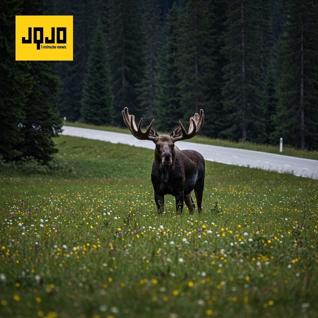 Famous Moose Emil Relocated to Safety