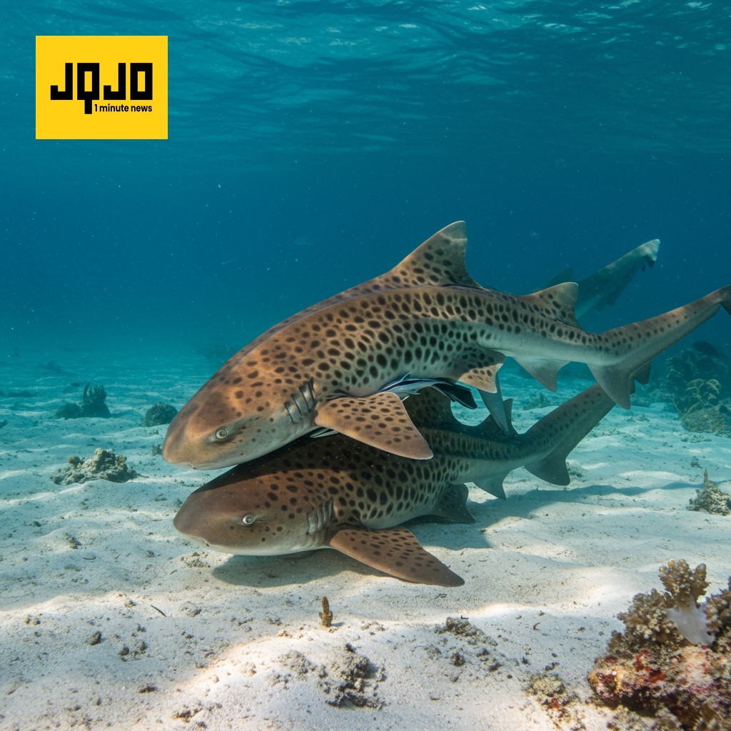 First-Ever Recording of Leopard Sharks Mating Reveals Shock ‘Threesome’