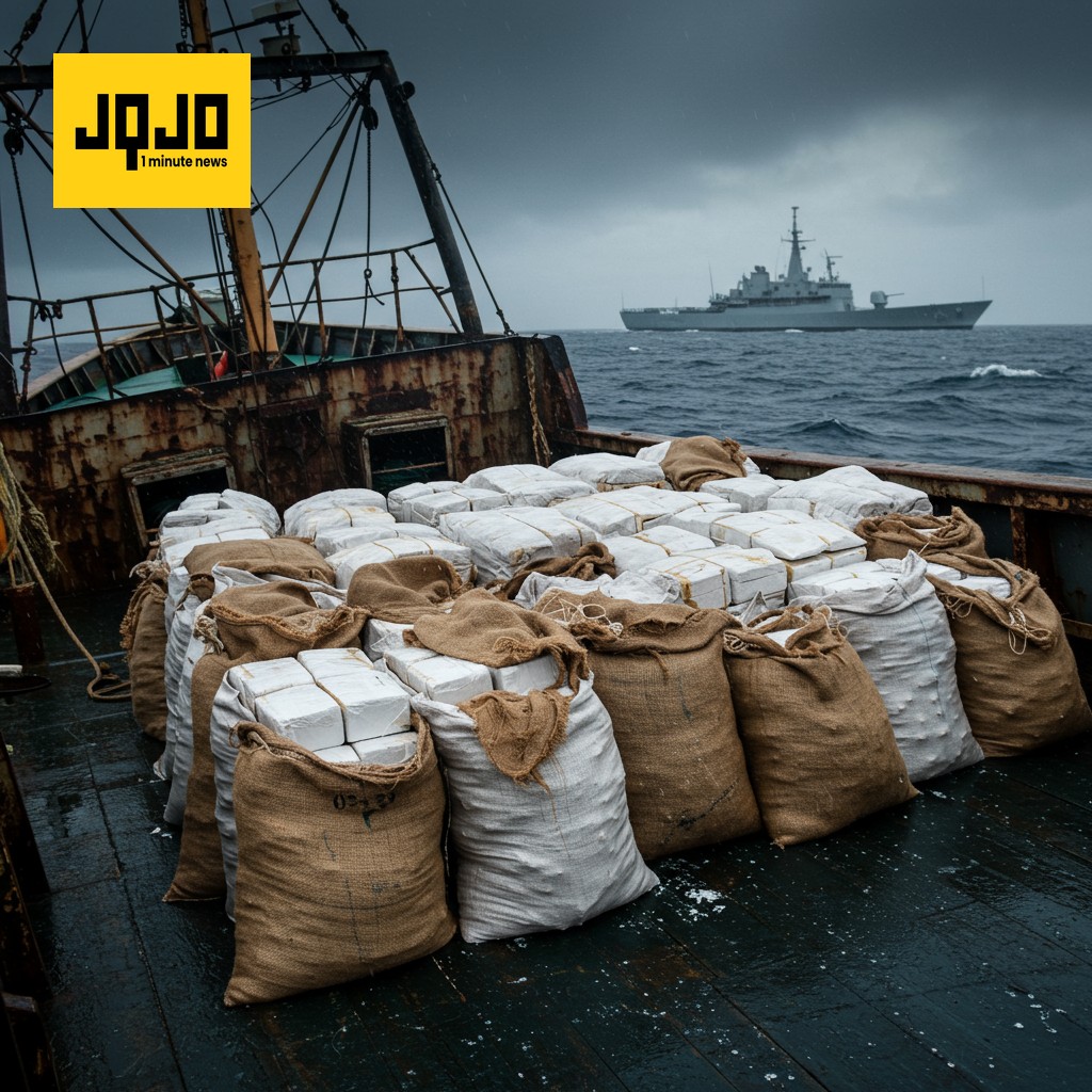 La marine française saisit 10 tonnes de cocaïne au large de l'Afrique de l'Ouest