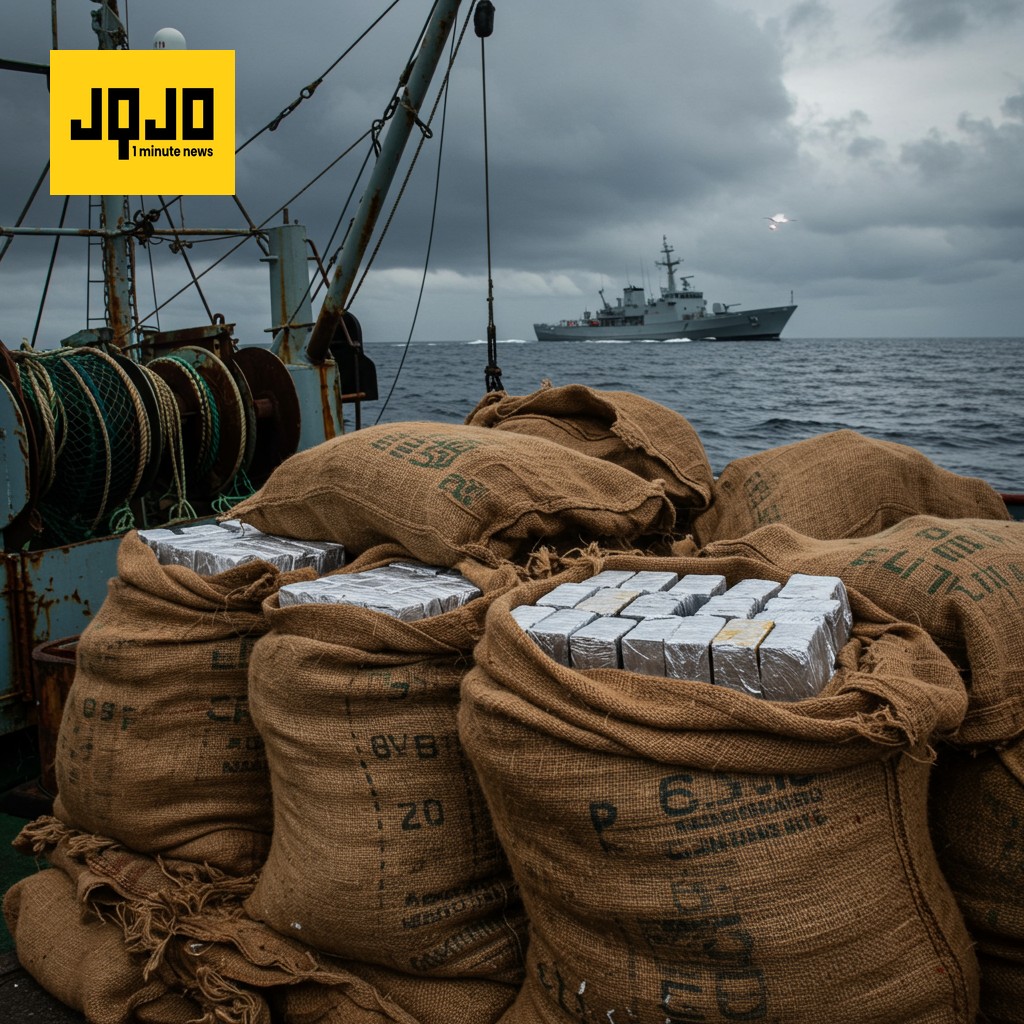 La marine française saisit 9,6 tonnes de cocaïne en Afrique de l'Ouest